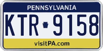 PA license plate KTR9158
