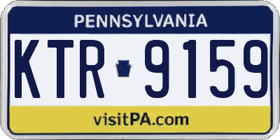 PA license plate KTR9159