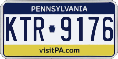 PA license plate KTR9176