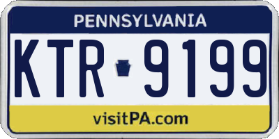 PA license plate KTR9199
