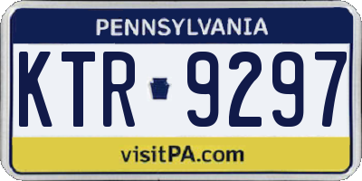 PA license plate KTR9297