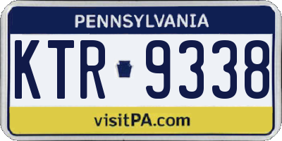 PA license plate KTR9338
