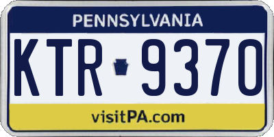 PA license plate KTR9370