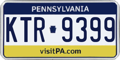PA license plate KTR9399