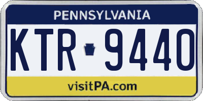 PA license plate KTR9440