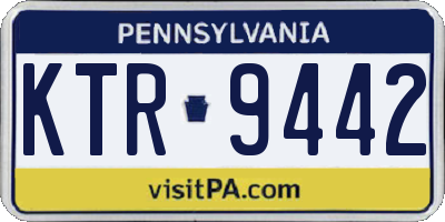 PA license plate KTR9442