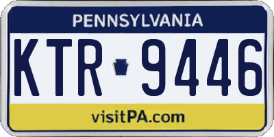 PA license plate KTR9446