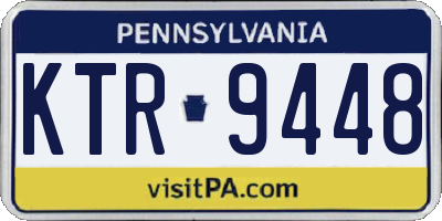 PA license plate KTR9448