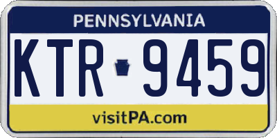 PA license plate KTR9459