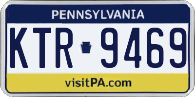 PA license plate KTR9469
