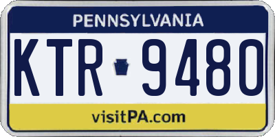 PA license plate KTR9480