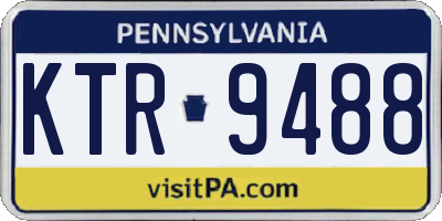 PA license plate KTR9488