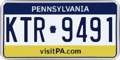 PA license plate KTR9491