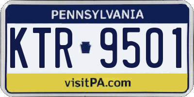 PA license plate KTR9501
