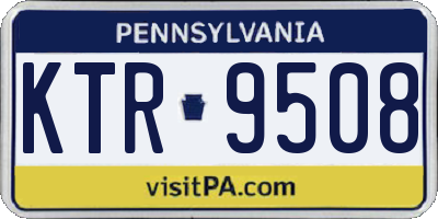 PA license plate KTR9508