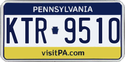PA license plate KTR9510