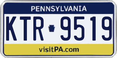 PA license plate KTR9519