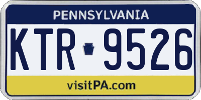 PA license plate KTR9526