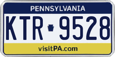 PA license plate KTR9528