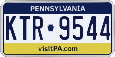 PA license plate KTR9544