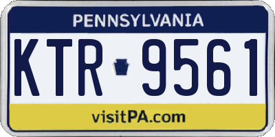 PA license plate KTR9561