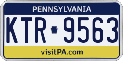 PA license plate KTR9563
