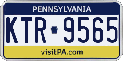 PA license plate KTR9565