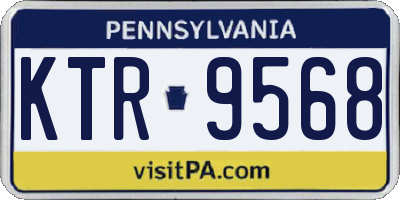 PA license plate KTR9568