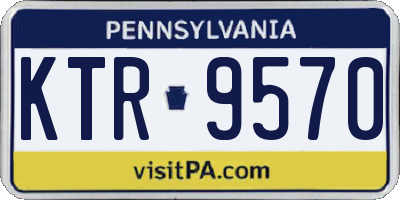 PA license plate KTR9570