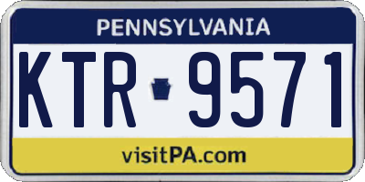 PA license plate KTR9571