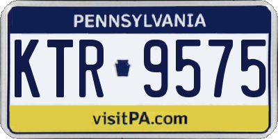 PA license plate KTR9575