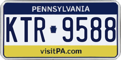 PA license plate KTR9588
