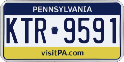 PA license plate KTR9591