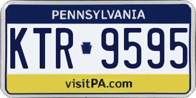 PA license plate KTR9595