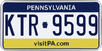 PA license plate KTR9599