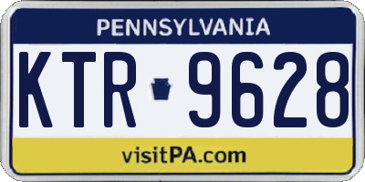 PA license plate KTR9628