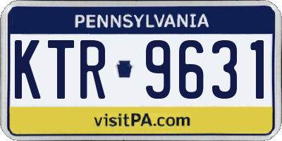 PA license plate KTR9631