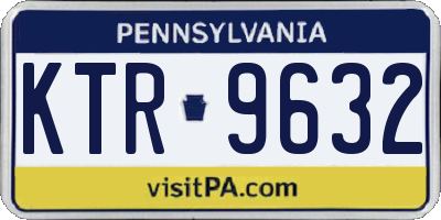 PA license plate KTR9632