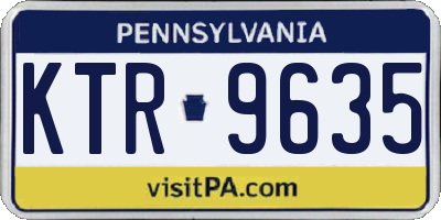 PA license plate KTR9635