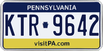 PA license plate KTR9642