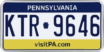PA license plate KTR9646
