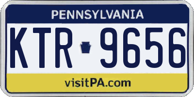 PA license plate KTR9656