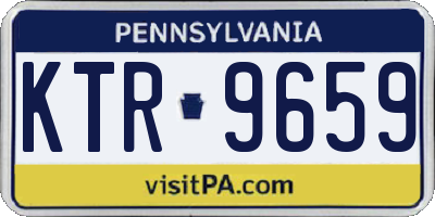 PA license plate KTR9659
