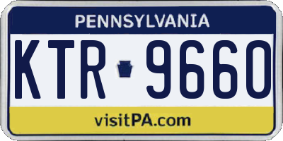 PA license plate KTR9660