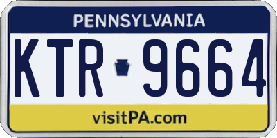 PA license plate KTR9664