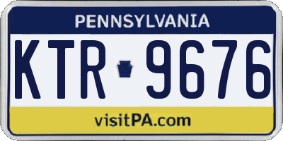 PA license plate KTR9676