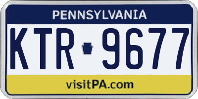 PA license plate KTR9677