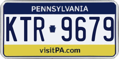 PA license plate KTR9679