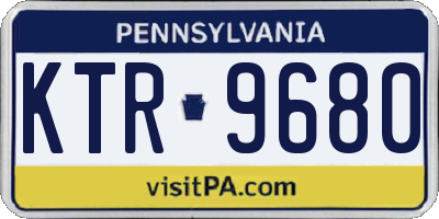 PA license plate KTR9680