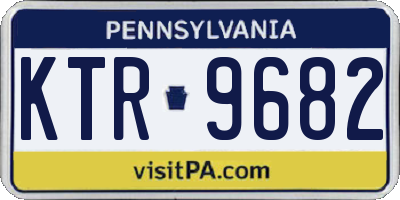 PA license plate KTR9682